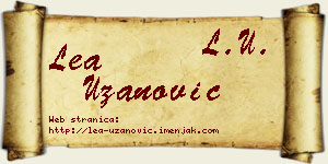 Lea Uzanović vizit kartica
